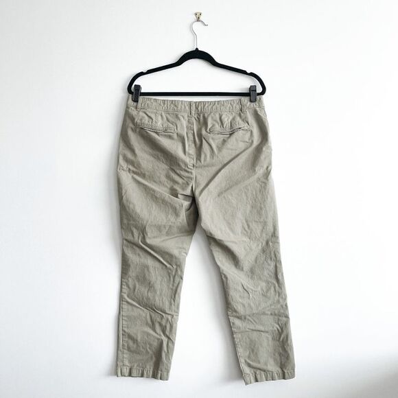 Banana Republic Womens Casual Pants Girlfriend Fit Light Olive Green Size 14 - Picture 3 of 9